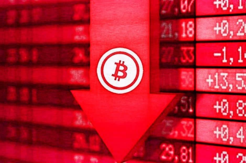 Pád Bitcoinu