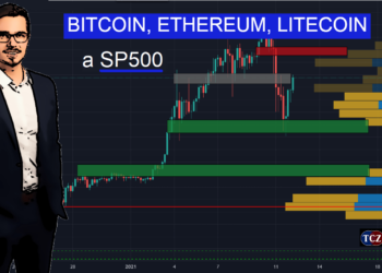 Analýza: Tržní sentiment a pohled na Bitcoin, Ethereum, Litecoin a SP500