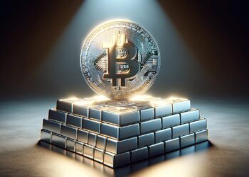 Bitcoin-striebro