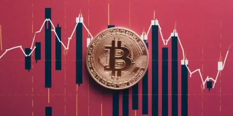 Bitcoin červená