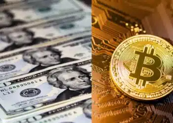Americké doláre a Bitcoin