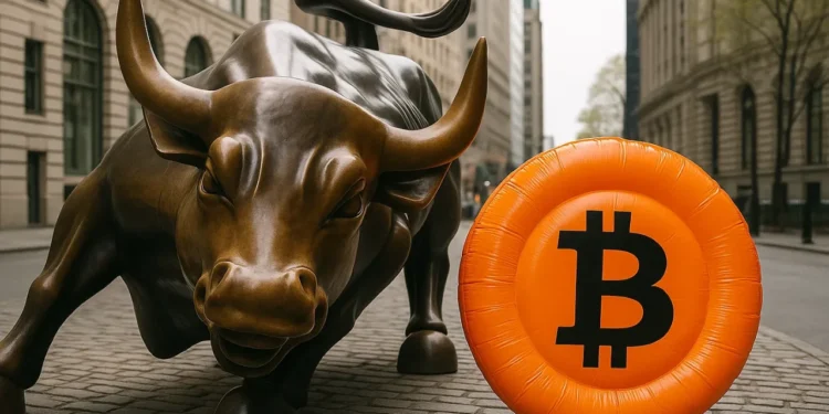 Bitcoin, býk a Wall Street