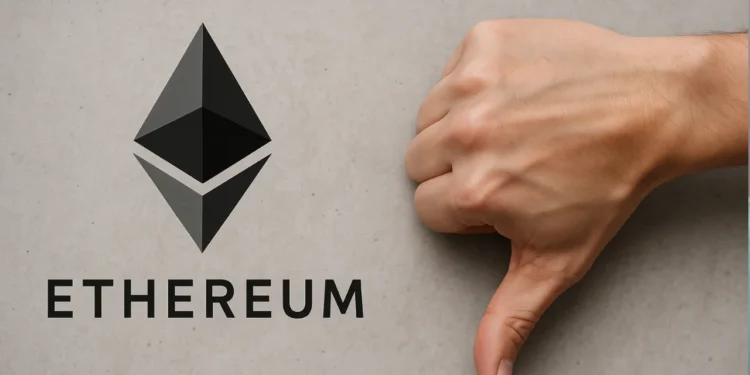 Ethereum palec dole