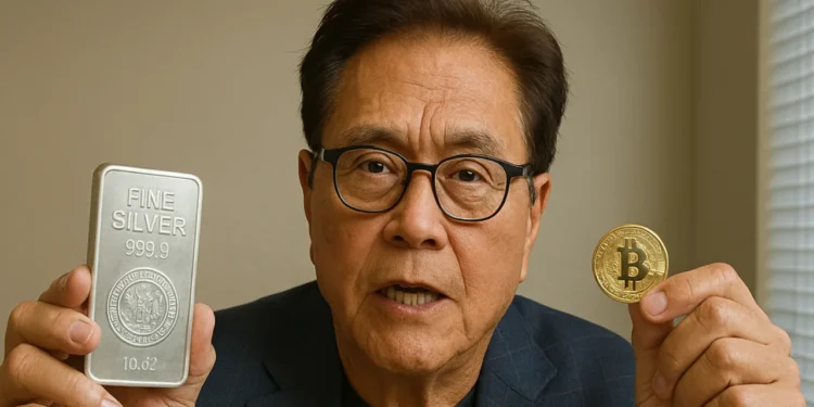 Kyiosaki Bitcoin Striebro