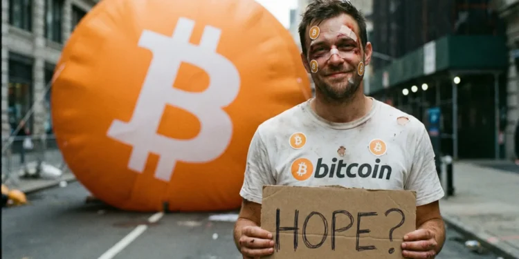 Bitcoiner zničený