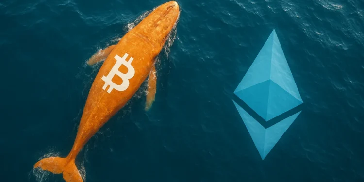 veľryba BTC ETH