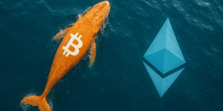 veľryba BTC ETH