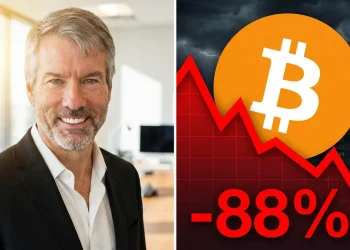 Bitcoin Saylor Pokles