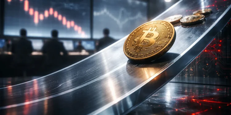 Bitcoin klesá pre klesajúci riskantný apetít