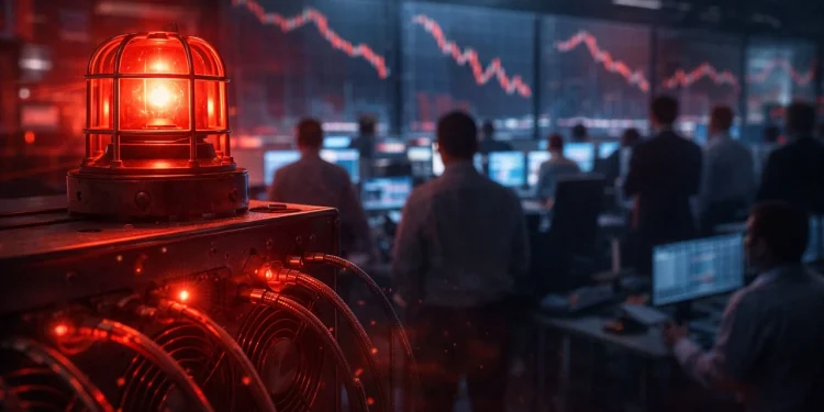Červený signal pre Bitcoin