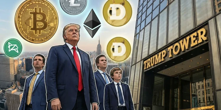 Trump rodina kryptomeny