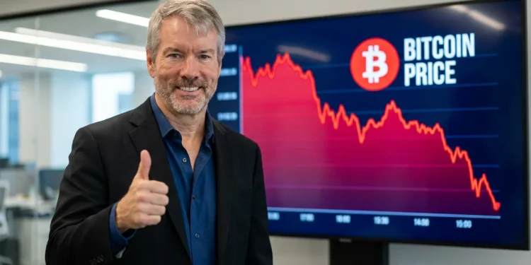 Bitcoin Michael Saylor Pokles