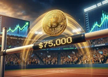 Bitcoin Preskocil 75000