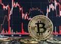 Bitcoin pokles graf